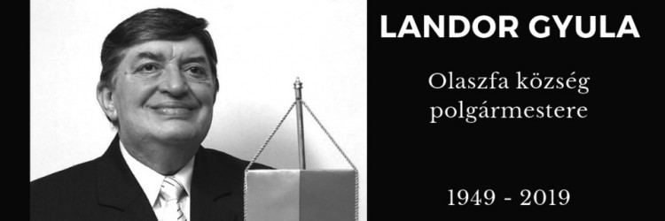 SZOMORÚ SZÍVVEL BÚCSÚZUNK LANDOR GYULÁTÓL