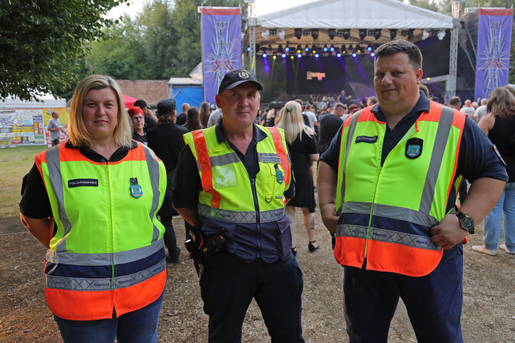 Polgárőrök a XXI. AlteRába Fesztiválon