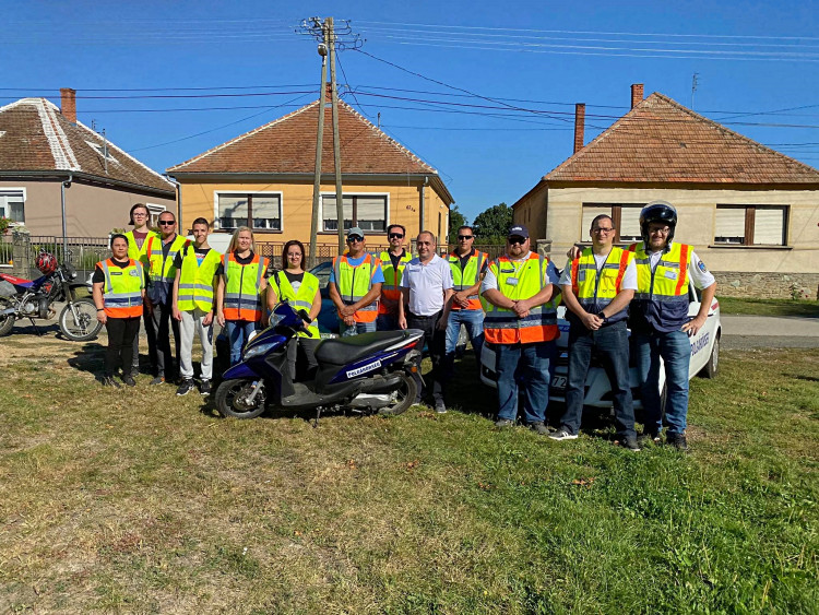 Polgárőrök a jótékonysági futóversenyen