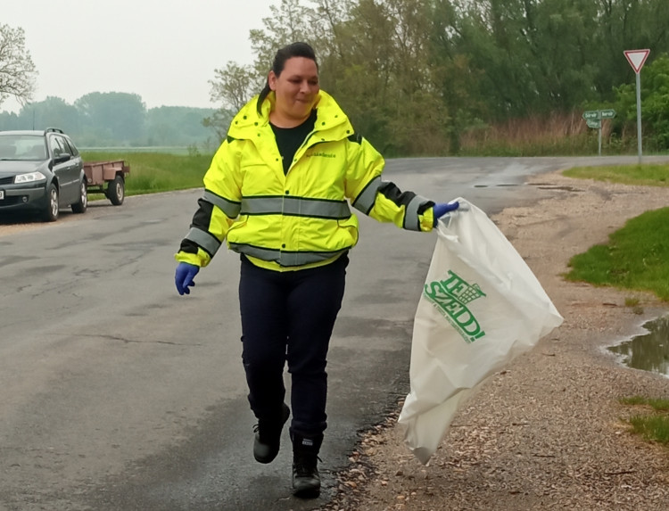 TeSzedd szemétszedési akció Csényében
