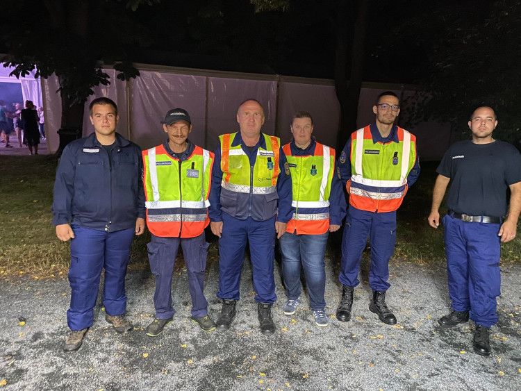 Körmendi polgárőrök az egyházasrádóci falunapon