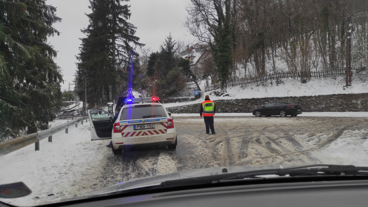Havazás miatti útlezárás Kőszegen